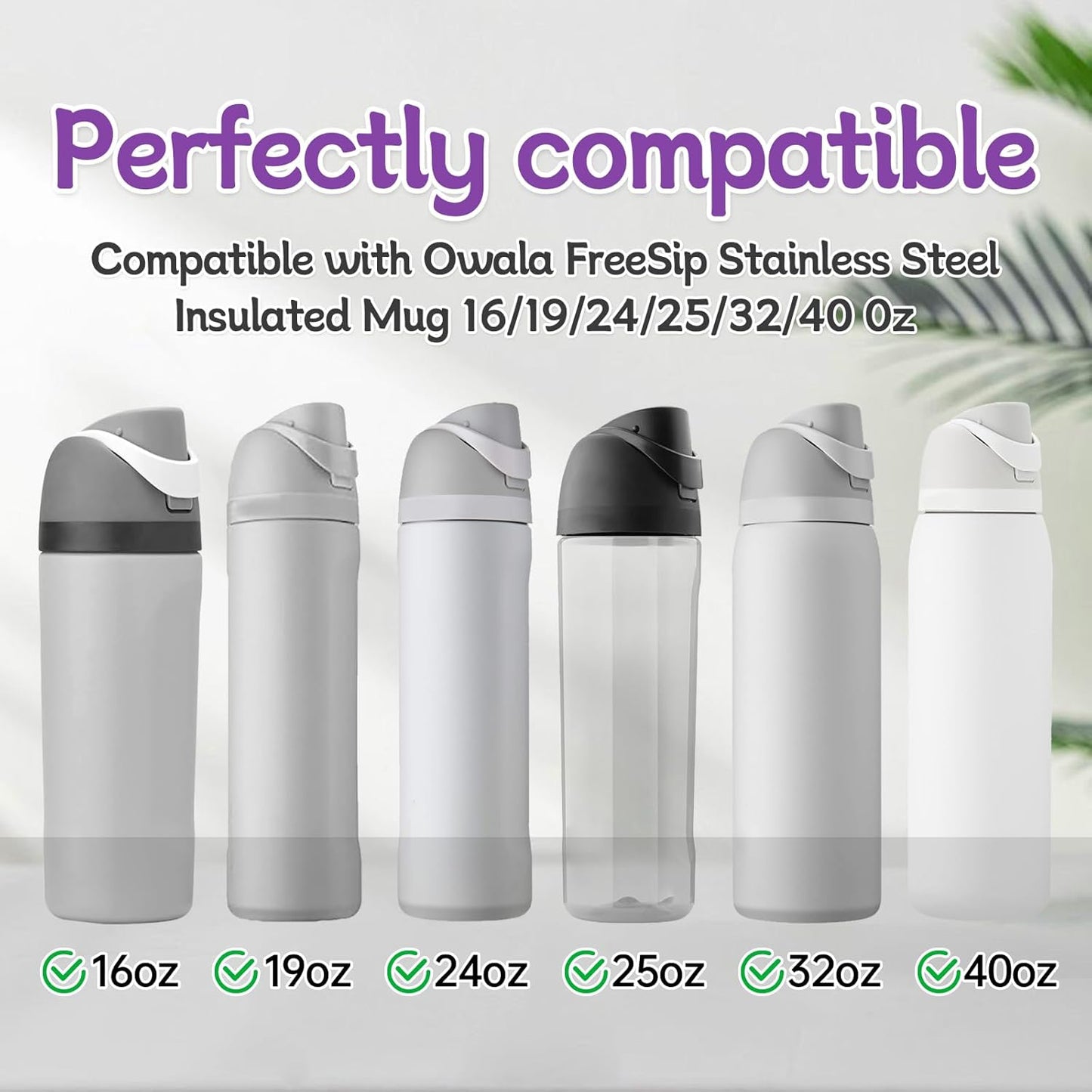 Owala | 4-Pack Replacement Lid Rubber Seal Gaskets - Compatible with FreeSip Water Bottles (24/32 oz)