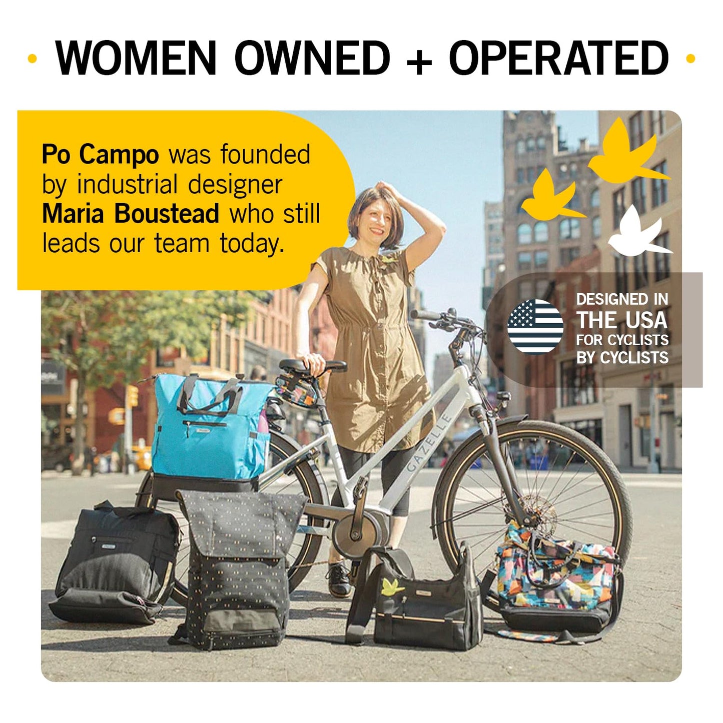 Po Campo Kinga Handlebar Bag 2 - Durable, Waterproof Bicycle Storage Baskets for Front Mount - Compact Bike Bags that Convert to Crossbody (Black Ripstop)
