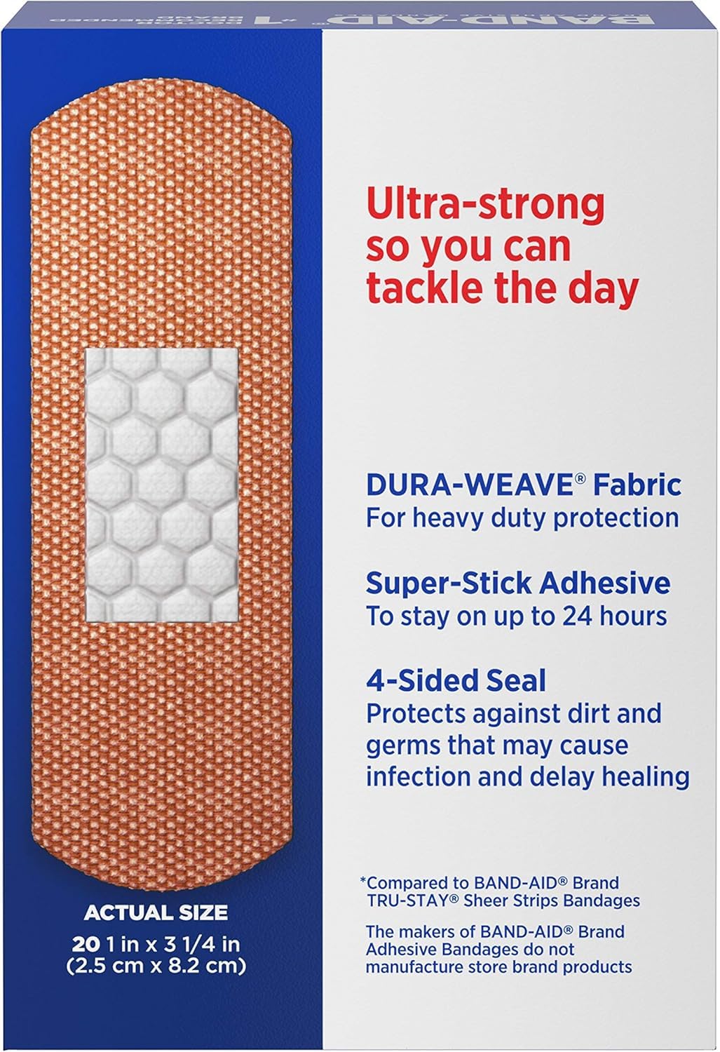 Special Pack of 5 Band-AID Tough Strips All ONE Size 20 per Pack