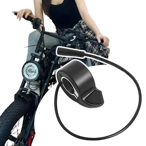 JINKEY Thumb Throttle for Super73 S2/ZX/R/RX Ebike Electric Scooter Throttle Grips Handlebar Assy Handle Accelerator Replacement Parts Black