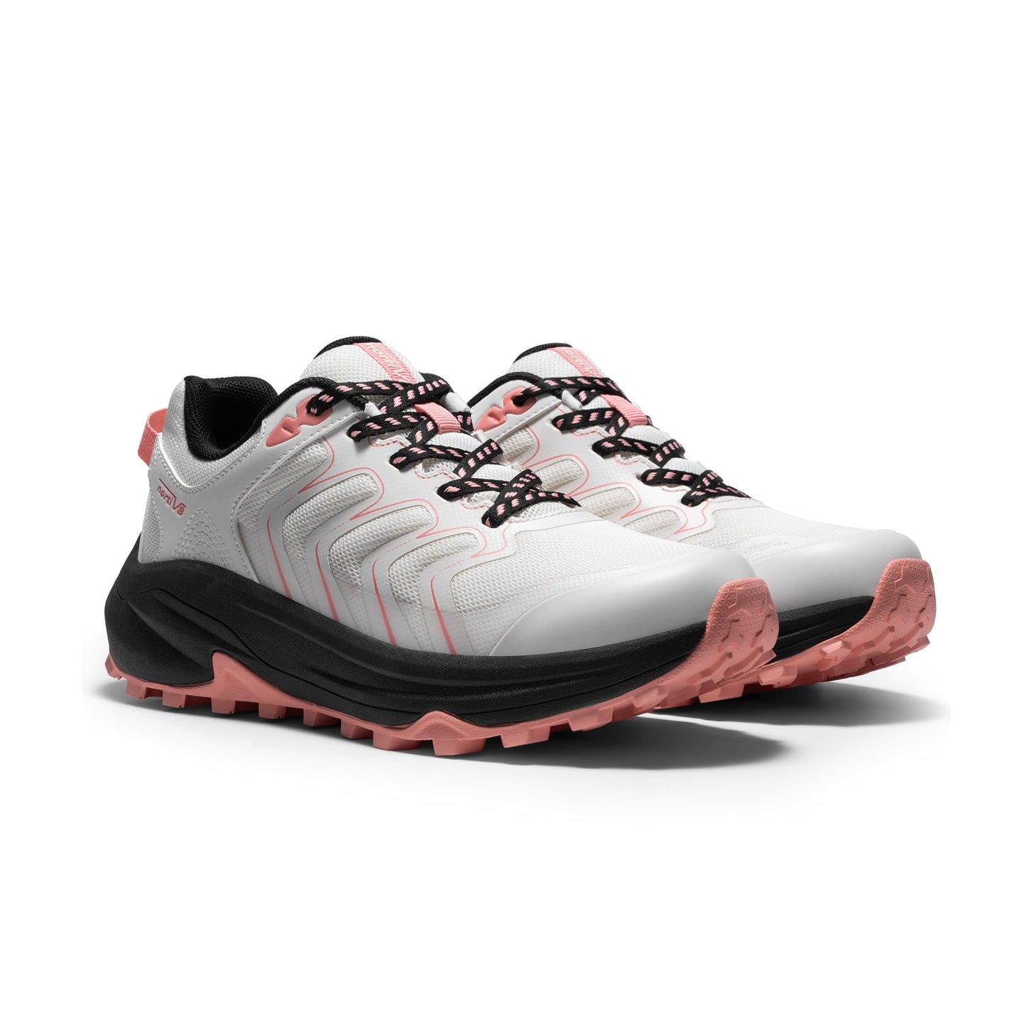 NORTIV 8 Women's Hiking Shoes Lightweight Walking Sneakers with Arch Support Outdoor Work Camping Tennis Workout Cross Training Echo,Size 8,Khaki,NWUMHI2501