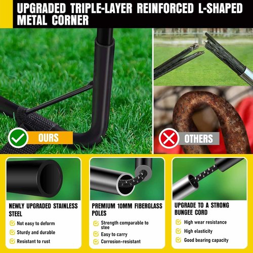 Kids Soccer Goals by [Brand Name] - Portable Pop-Up Soccer Nets Set with Ball & Cones for Backyard Fun