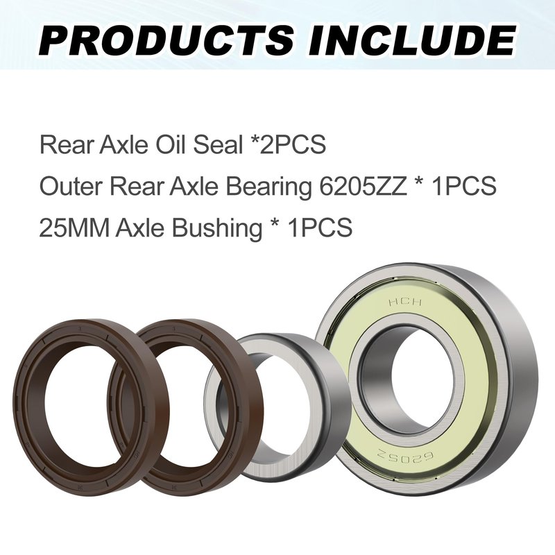 10L0L Golf Cart Rear Axle Bearing Bushing & Oil Seal Kit Fuel Seal Fit for Club Car DS & Precedent 1986-2014 Electric, Bearing Shaft Kit Replace OEM 1011291 1014207 1013794