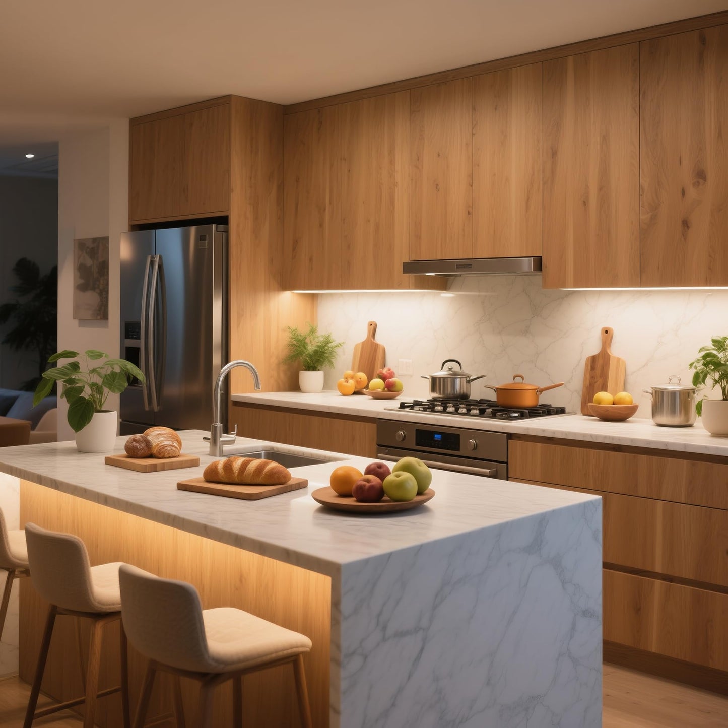 Hardwired Under Cabinet Lighting for Kitchen,24inch 6000K White Wired Undercounter Waterproof Led Strip Lights, Luces para Cocina Bajo Gabinete Under Shelf Lights