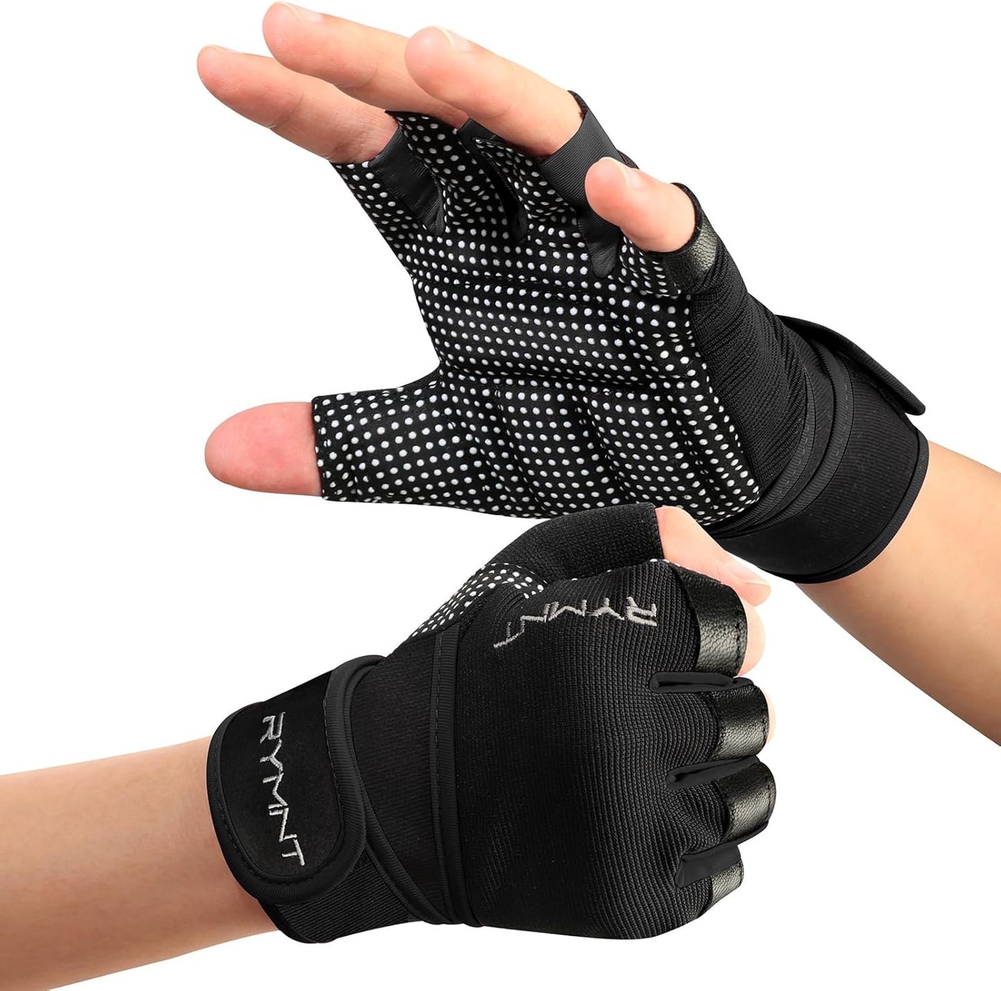 Skiennix Workout Gloves - Wrist Wrap Support & Full Palm Protection for Weightlifting | Unisex Fitness Gear