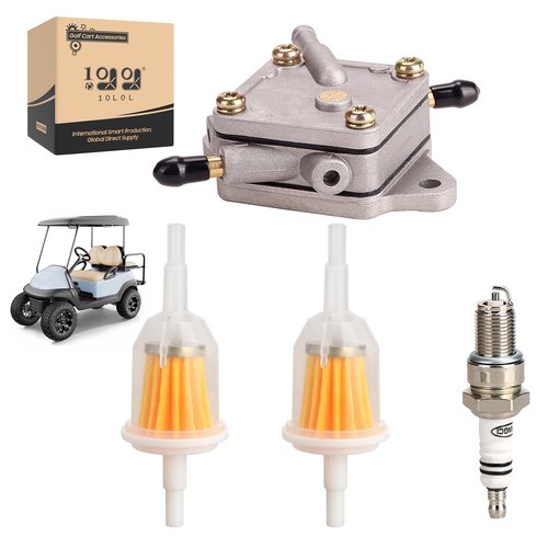 10L0L Golf Cart Fuel Pump for Yamaha G8 G11 G14 G16 G20 G22 Golf Cart 4 Cycle 1990-2007 Engine Pump with Fuel Filter Spark Plug Kit, OEM#JN6F441000,S FP-003 5910