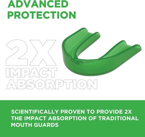 Delta Dental Sports Mouth Guard - ADA Accepted - Enhanced Impact Absorption - Clear for Braces