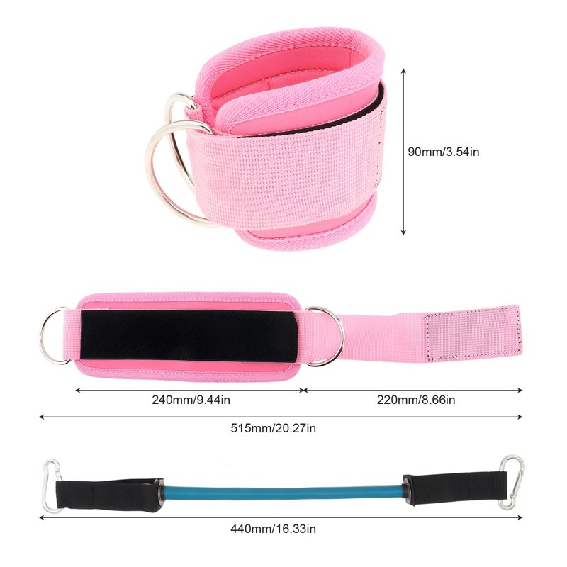 Tobefore Ankle Resistance Bands with Cuffs, Ankle Bands for Working Out, Ankle Resistance Band, 5 Resistance Levels Glutes Workout Equipment, Butt Exercise Equipment for Women Legs and Glutes
