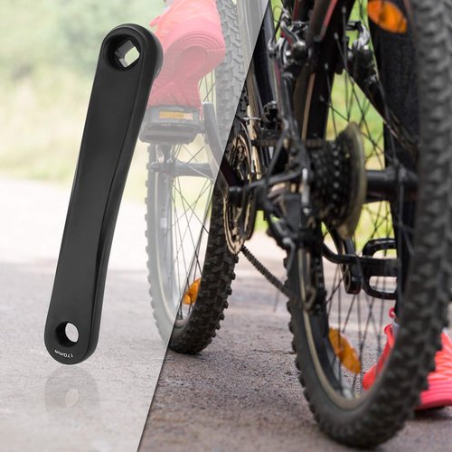 Crank Arm, 170mm Alloy Crank Left Arm, Replacement Left Hand Crank Arm, Available in Hole, Black