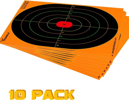 Highwild Bullseye Splatter Paper Targets - Vibrant Multi-Color Splash Effect - 12x18 Inch Size