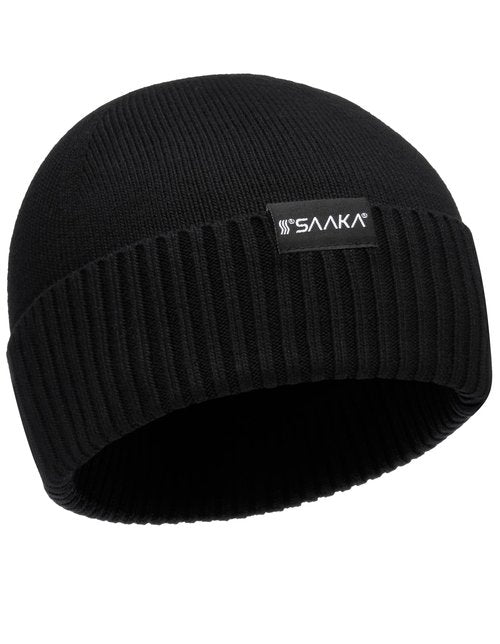 Bamboo Lightweight Beanie for Men & Women. Soft Athletic Winter Hat. Ideal Cuffed Beanie for Sports. Keeps You Warm and Comfortable (US, Alpha, One Size, Black)