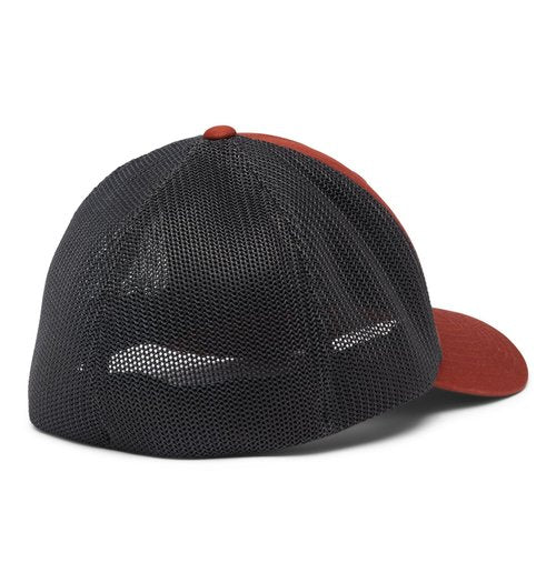 Columbia Unisex Tree Flag Mesh Ball Cap-High Crown, Warp Red/Shark, Small/Medium