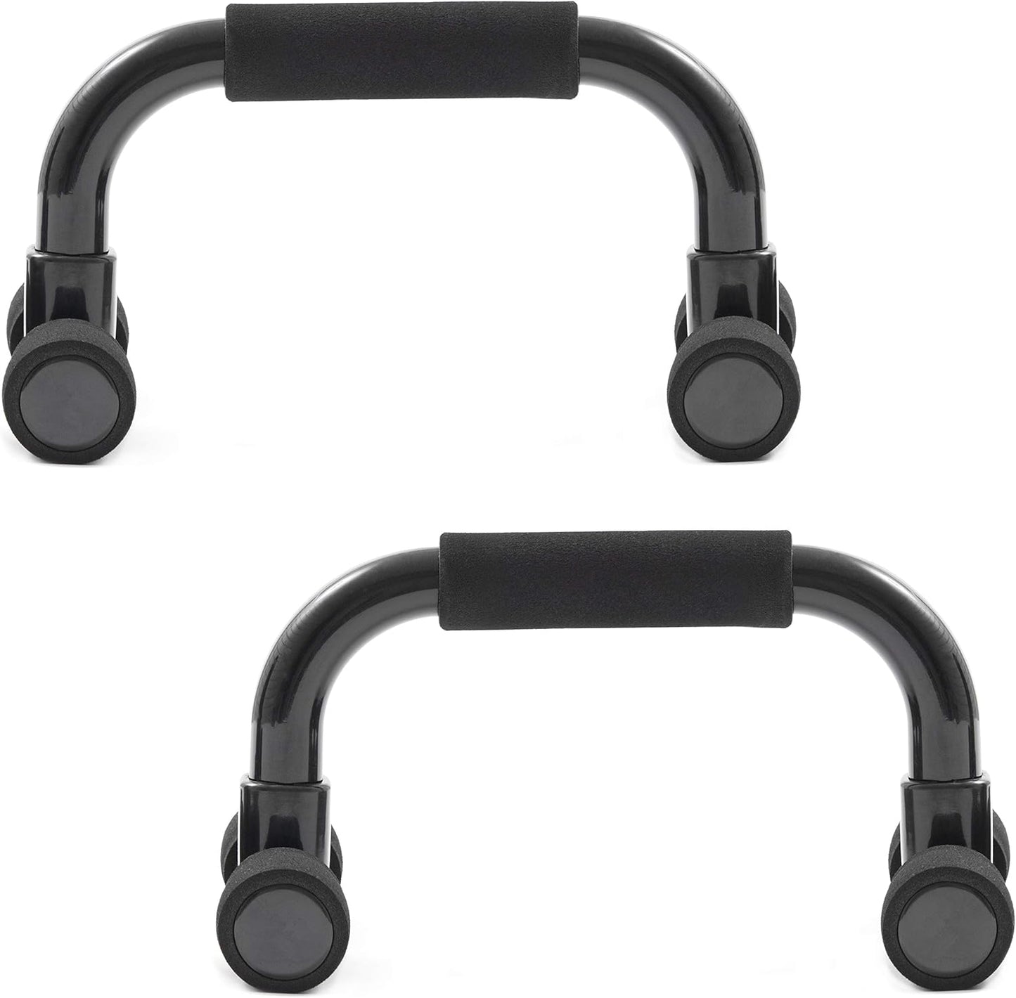 ProsourceFit Push-Up Bars - Lightweight Plastic Handles with Cushioned Foam Grips | Set of 2