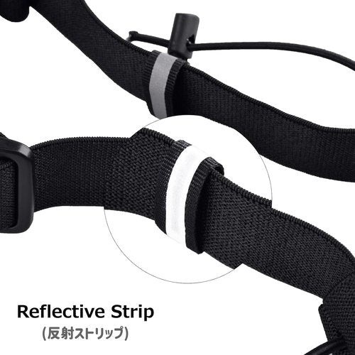 Azarxis Race Number Bib Belt - Adjustable Elastic Webbing with 6 Storage Loops for Runners | Ideal for Triathlons & Marathons