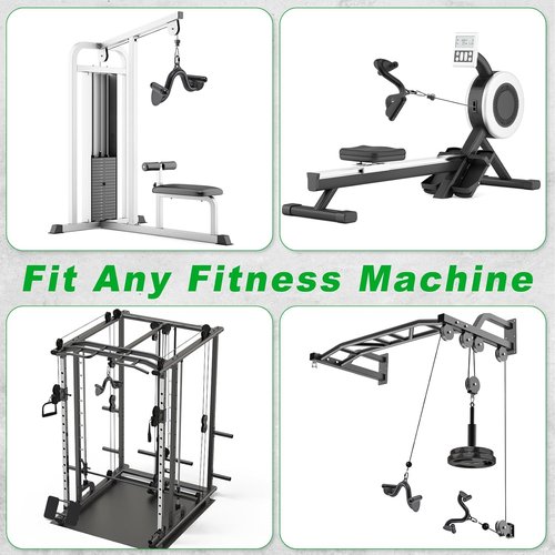 Kipika LAT Pull Down Bars - Versatile Cable Machine Attachment Set for Back Strength Training | 12" to 32" Sizes
