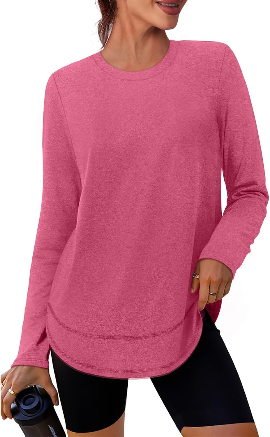 XIEERDUO Women's Quick-Dry Long Sleeve Workout Tops - Perfect for Hiking & Running | Sizes S-3XL