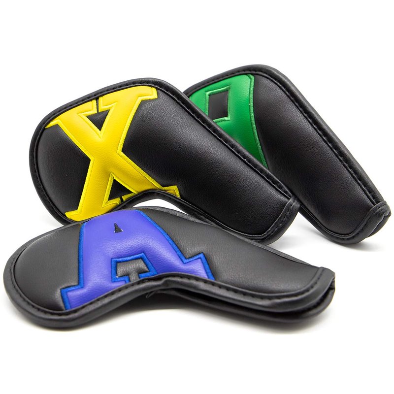 Montale Golf Iron Covers 10pcs Leather Colorful Golf Iron Headcovers,Golf Club Head Covers for Most Brand Customize & Non-Customiz