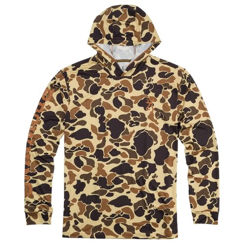 Browning mens Retro Browning 3010861205 Shirt Hooded Tech Long Sleeve Vtan, Vintage Tan, XX-Large US