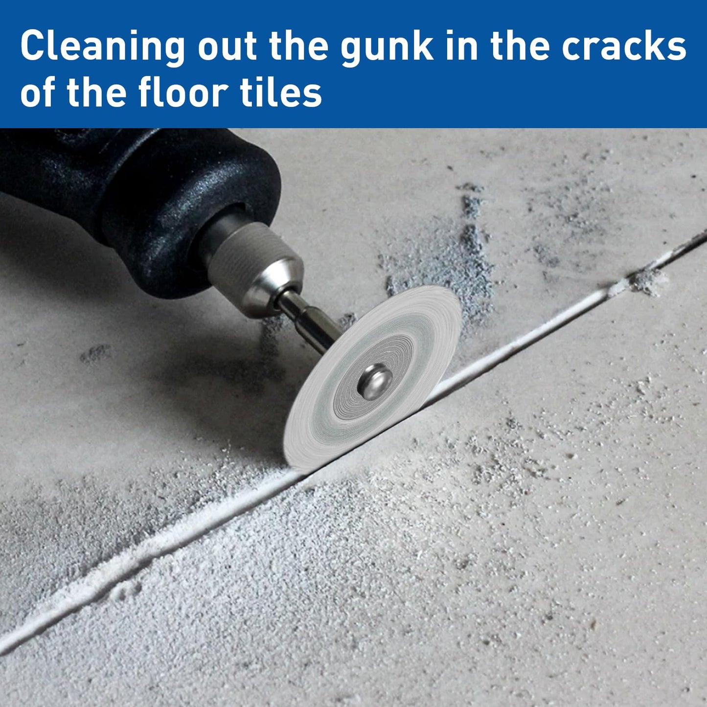 20pcs 545 Diamond Cutting Wheel Cut Off Discs Coated (22mm) for Dremel Rotary Tool with 402 Mandrel (3mm) 4pcs and Screwdriver for Cutting Glass, Stone, Ceramic, Marble, Tile, Plastic