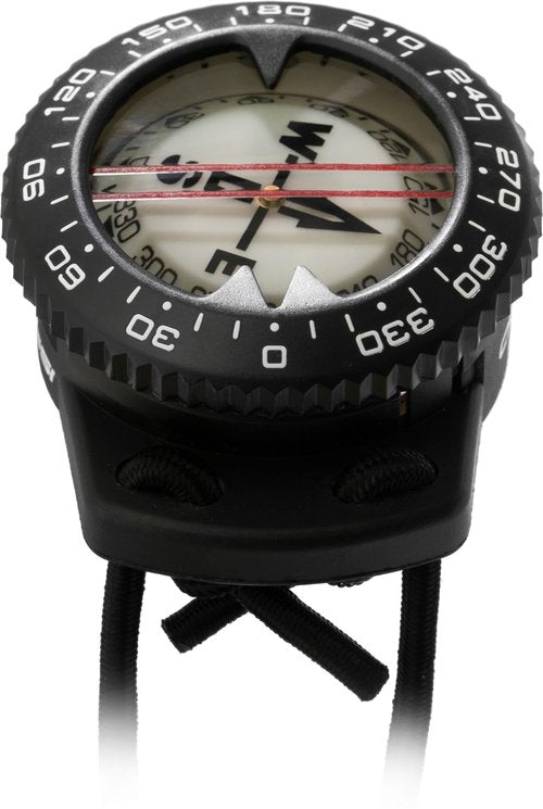 Cressi Compass with Adaptable Bungee Mount for Scuba Diving- Easy to Read- Designed in Italy