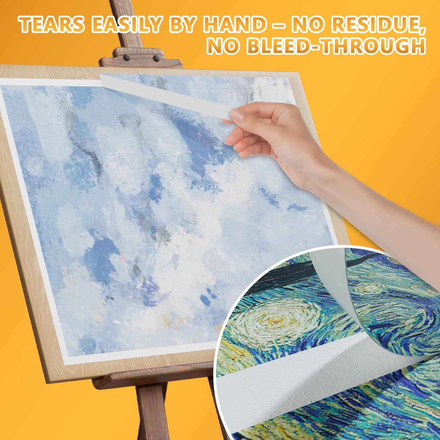 SWRT Masking Tape 1 inch x 55 Yards x 12 Rolls (660 Total Yards), Adhesive Painting Tape Bulk for General Purpose Beige White Color for Painting, Crafting, School Stationery, Arts, Home Use etc