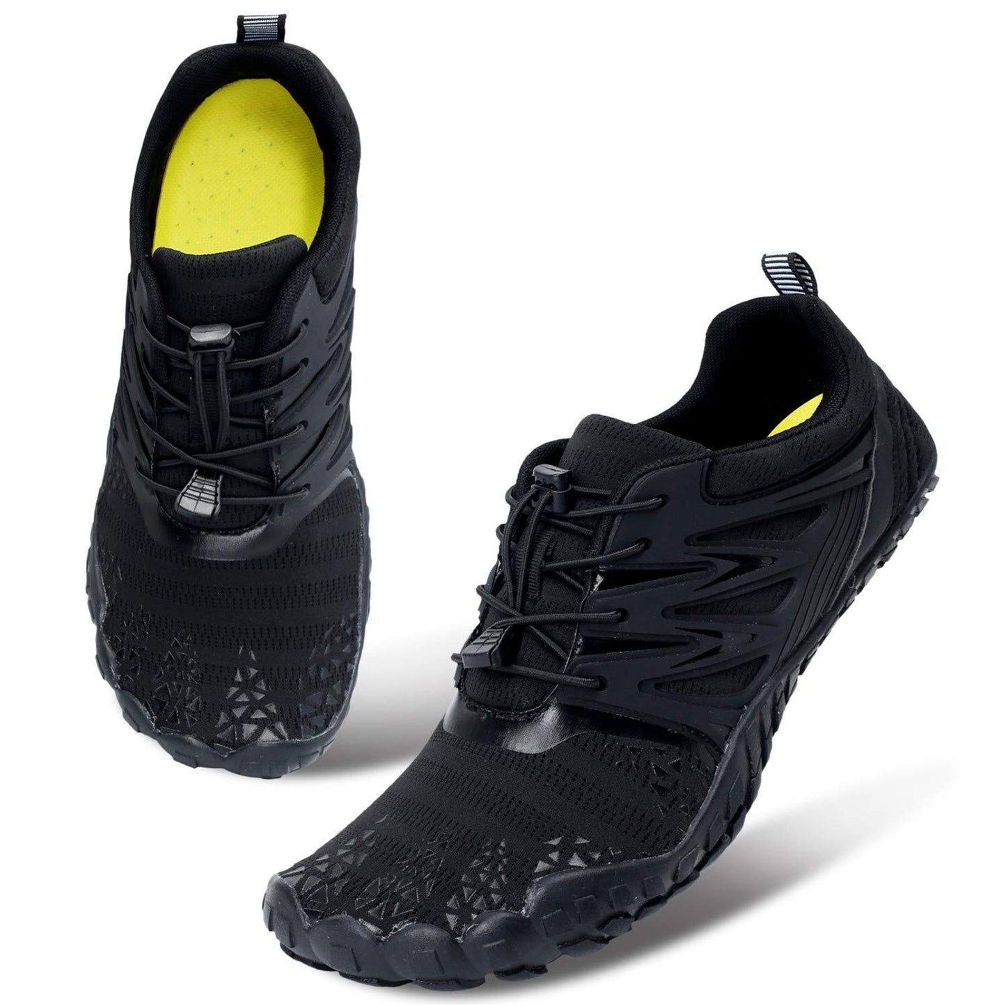 Mens Water Shoes Breathable Barefoot Athletic Aqua Shoes for Beach Swim Pool Diving Hiking Water Sports 12.5 Women/10.5 Men