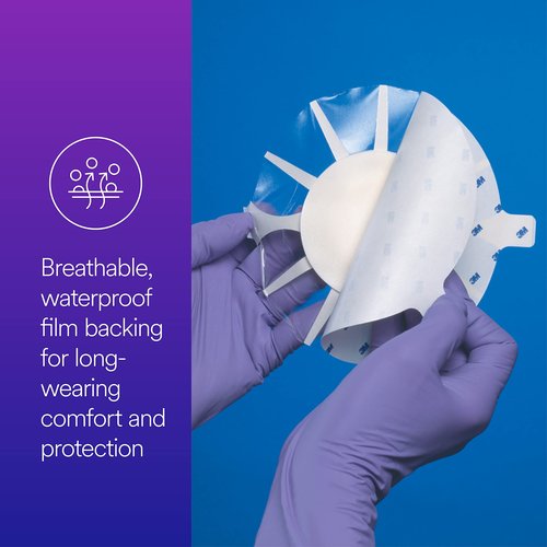 3M™ Tegaderm™ High Performance Foam Adhesive Dressing 90614, Mini Oval 10 BG/CTN 4 CTN/CS