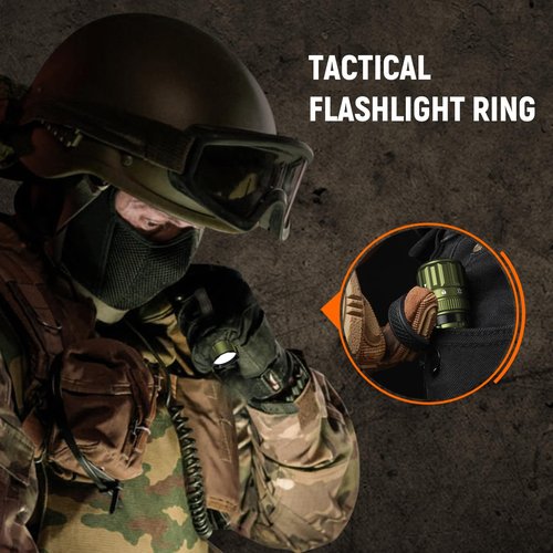 Wurkkos TD07 Flashlight, LED Tactical Flashlight, 1300 High Lumen EDC Small Flashlight, USB-C Rechargeable Flashlights, Turbo/Strobe Momentary, IP68 Waterproof, Flash Light for Camping(Olive Green)