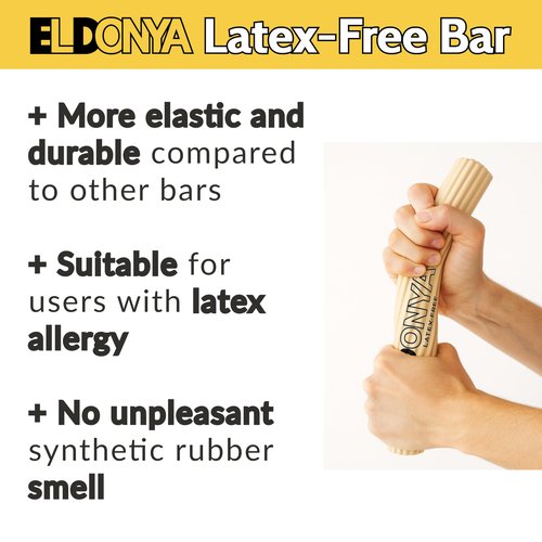 ELDONYA Professional Flex Therapy Bar - Light Resistance Twist Bar for Tennis Elbow & Golfer's Elbow Relief, 3-Minute Daily Physical Therapy, Grip Strength Training