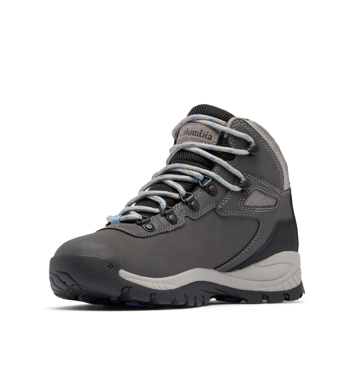 Columbia Womens Newton Ridge Lightweight Waterproof Hiking Boot, Quarry/Cool Wave, 10.5