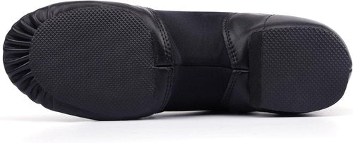 Linodes Unisex Jazz Shoes - Slip-On PU Leather Dance Footwear for Men & Women