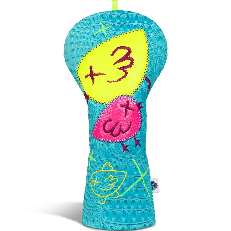 Big Crazy DF3 Putter Cover - Funny Birdie Design Golf Head Covers with PU Leather- Magnetic Closure - Driver Headcover Mallet Putter Cover for OZ1 MEZZ 1 MEZZ1 MAX Putters - Practical Golf Gift