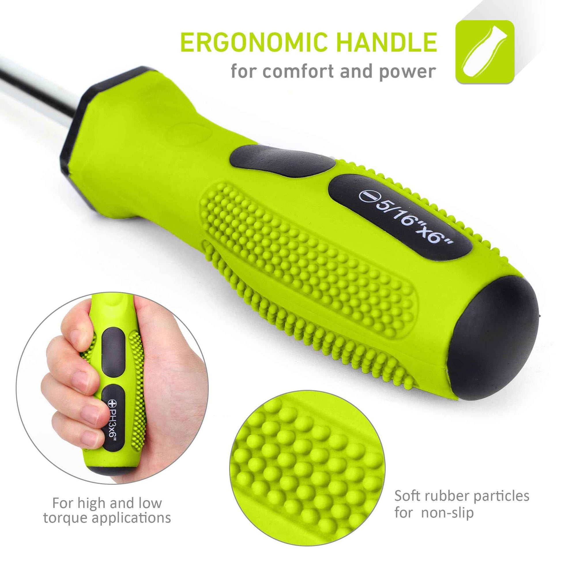 FASTPRO 12-Piece Magnetic Screwdrivers Set with Slotted Phillips Screwdrivers and Precision Screwdrivers, Repair Tool Kit with Storage Bag, Green