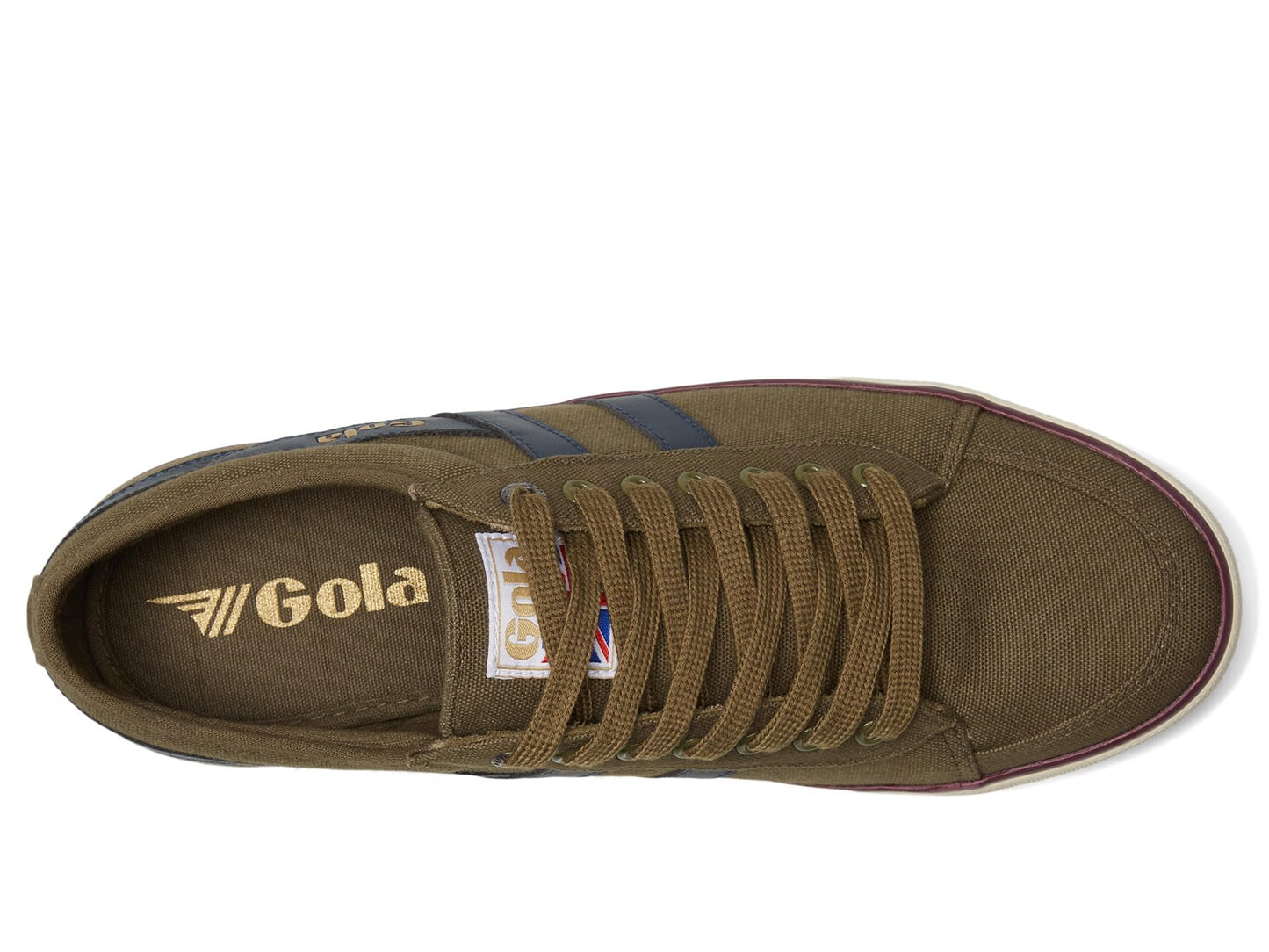 Gola Men's Comet Khaki/Navy/Burgundy 7 M