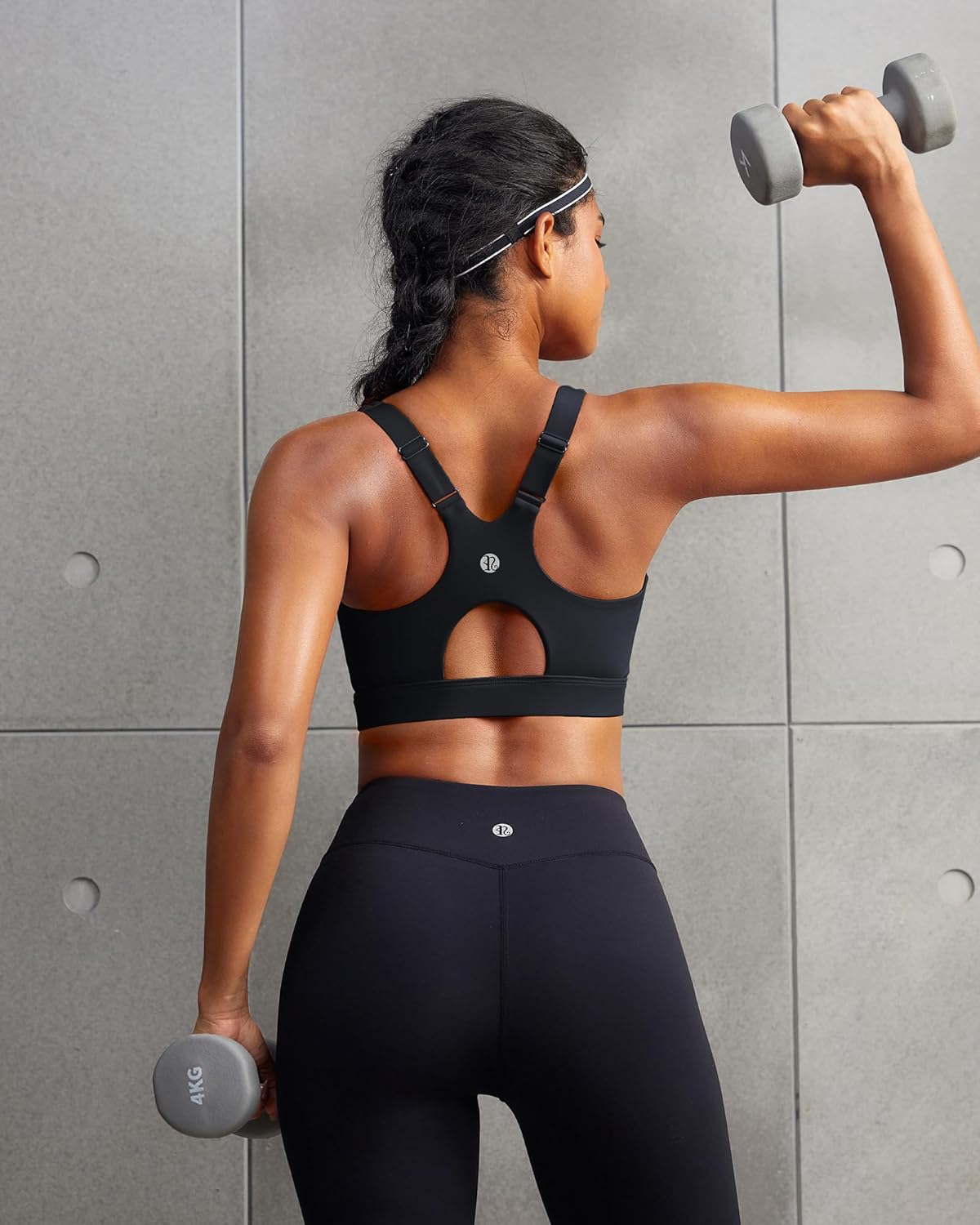 RUNNING GIRL Sports Bra - High Impact Supportive Design with Adjustable Straps & Sewn-In Pads