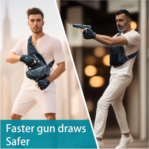 CCW Sling Bag - Concealed Carry Chest Gun Bag for Men & Women | EDC Crossbody Shoulder Bag with Holster