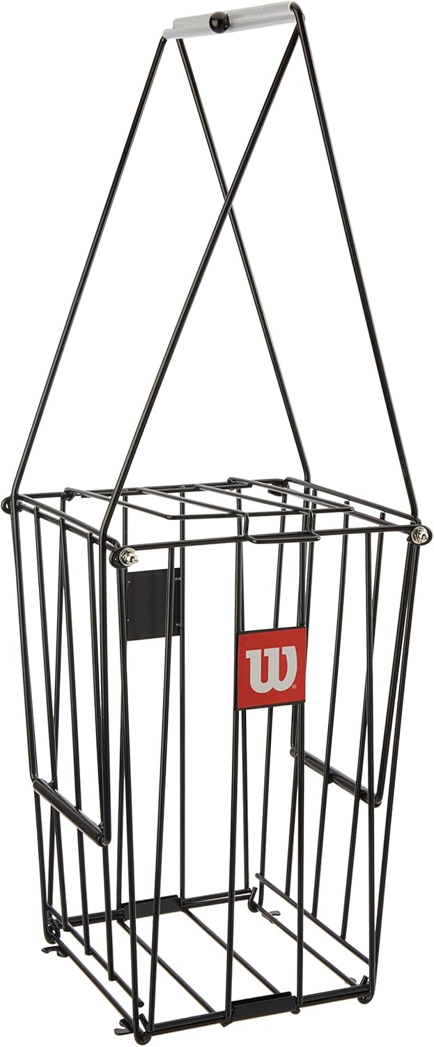Wilson Tennis Ball Pick-Up Basket - Collect Up to 75 Balls Effortlessly | Unisex Adult Design