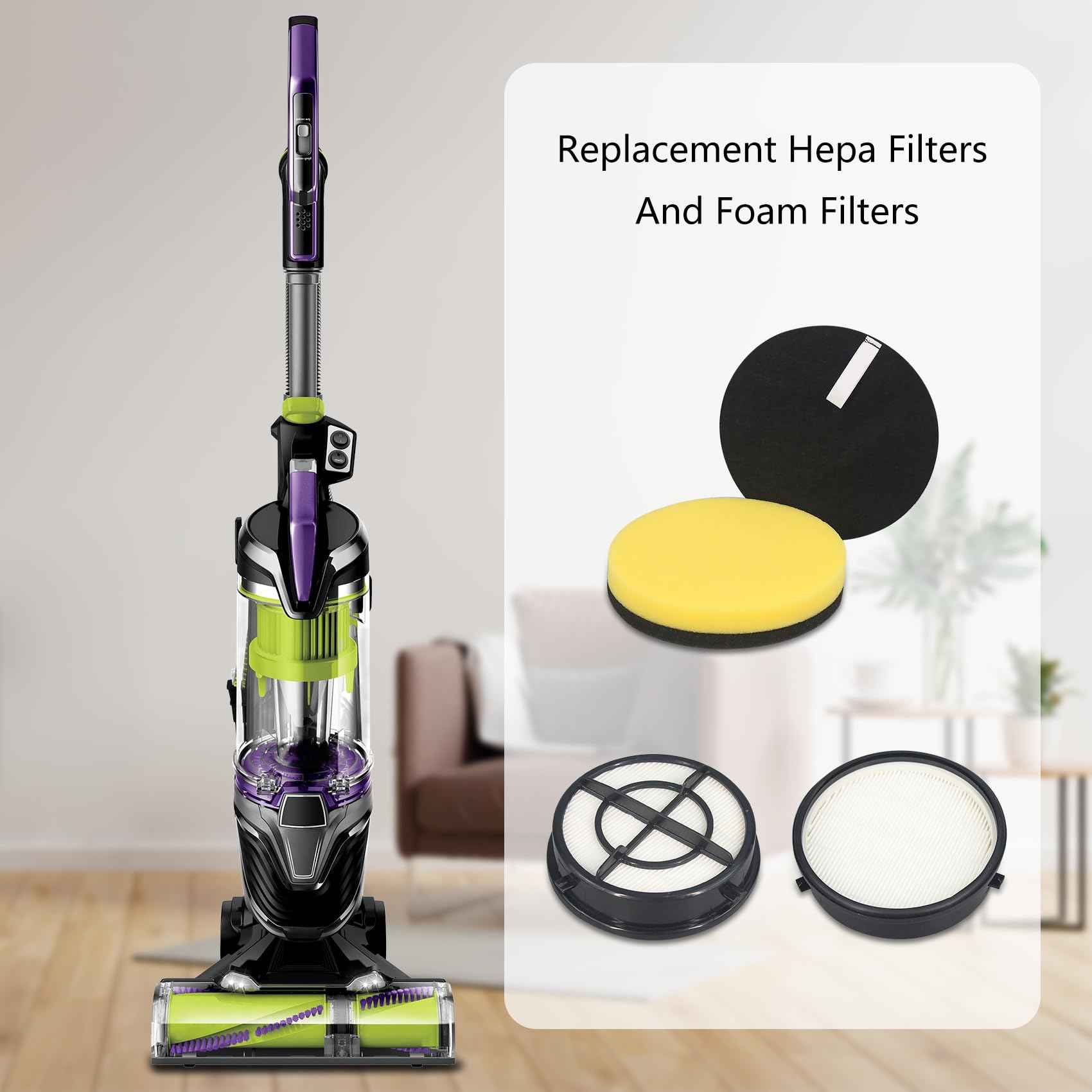 Ymimi Replacement Filter Compatible with Bissell Pet Hair Eraser Turbo Rewind Vacuum,Fits Models 24613 27909 2790 2790W 2475 24619 (2 Hepa and 4 Foam)