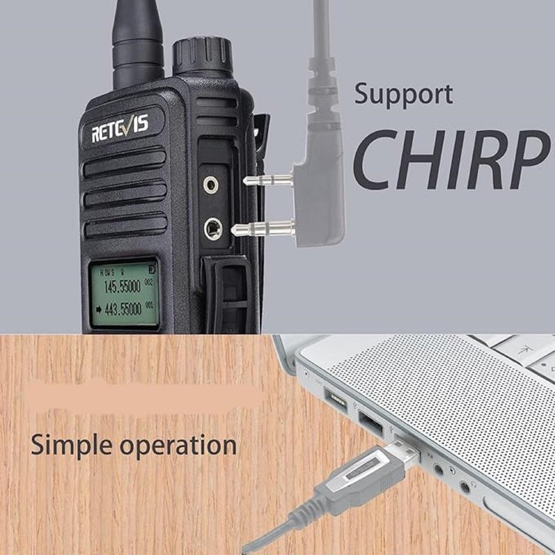 Retevis RT85 Dual Band Two Way Radio Long Range, Handheld Radio Walkie Talkie,VOX DTMF Emergency 2-Way Radio Rechargeable(1 Pack)