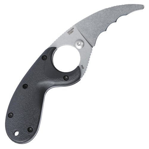 CRKT Bear Claw Fixed Blade Knife with Sheath: Hawkbill with AUS 8 Steel Blade, Glass-Reinforced Nylon Handle, 2511