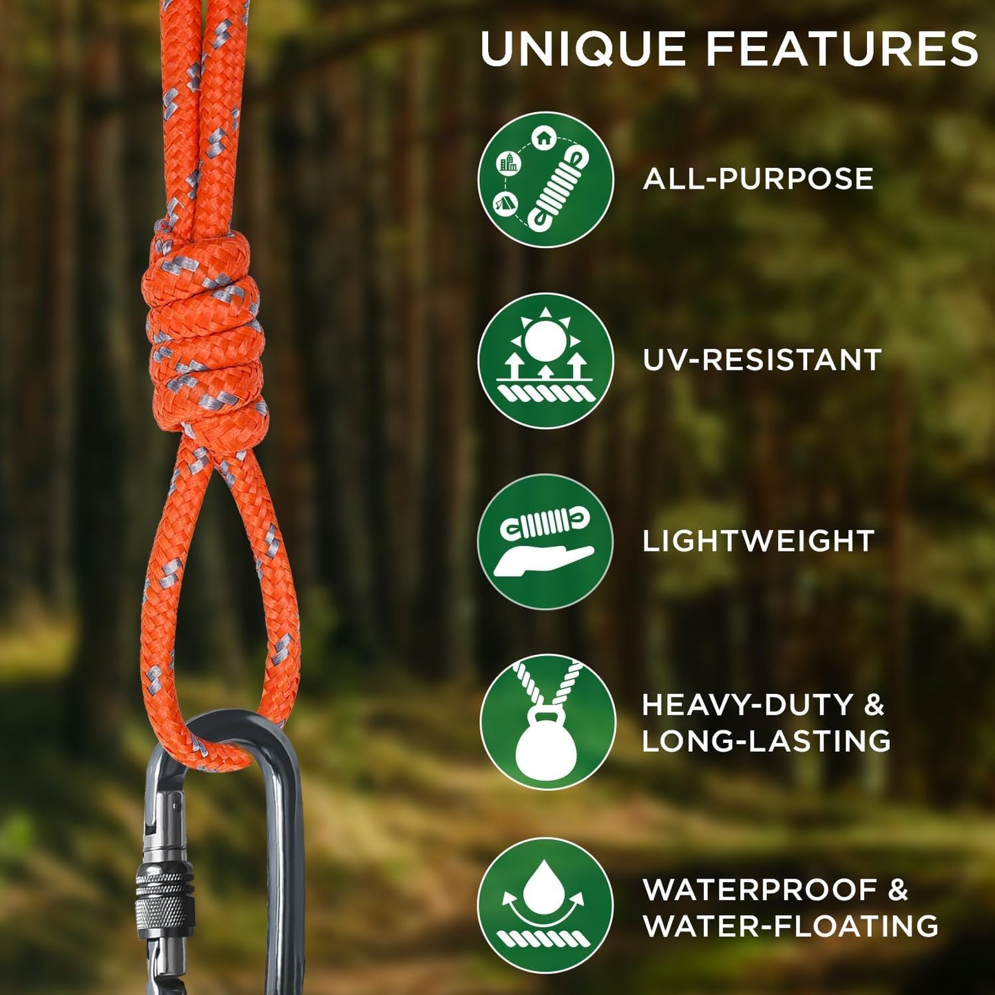 TECEUM Rope – 90 Feet x 1/4 Inch (7mm) – Purple – Strong All-Purpose Utility Rope – Camping, Crafting, Flag Pole, Indoor & Outdoor – Polypropylene Nylon Poly Lightweight Diamond Braided Cord