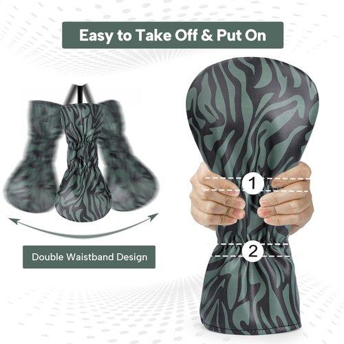Golf Club Covers Funny Toast Premium Embroidery Driver Headcovers Fariway Wood Head Cover Hybrid Covers Leahter Golf Headcovers for Most Brand (for Hybrid)
