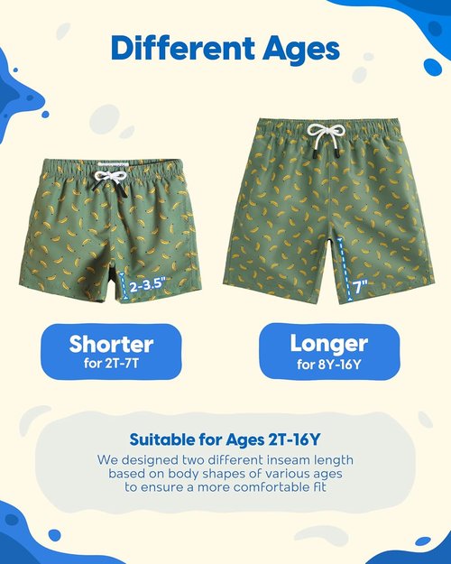 Maamgic Boys Swim Trunks - Stylish Toddler Bathing Suit | Comfortable Swim Shorts for Little Boys