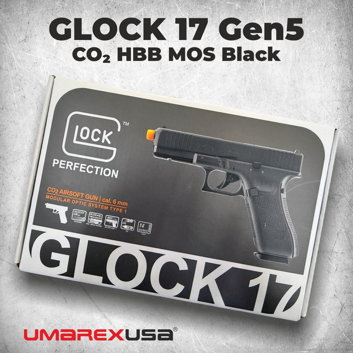 Glock 17 Gen 5 MOS Half-Blowback 6mm BB Gun Airsoft Pistol
