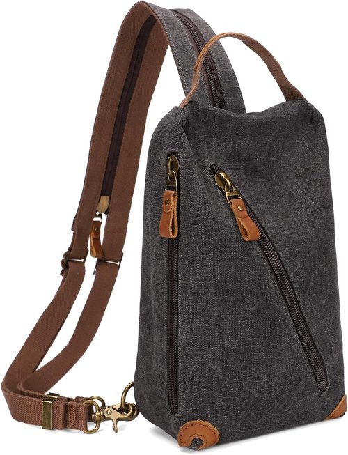 KL928 Canvas Sling Bag - Versatile Crossbody Backpack for Travel | Stylish Purse for Men & Women