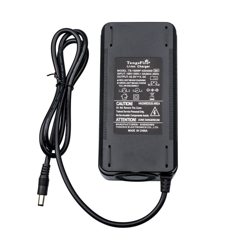 42V 4A Charger Replacement Compatible with 36V 10 String Lithium-ion Battery (DC 5.5)