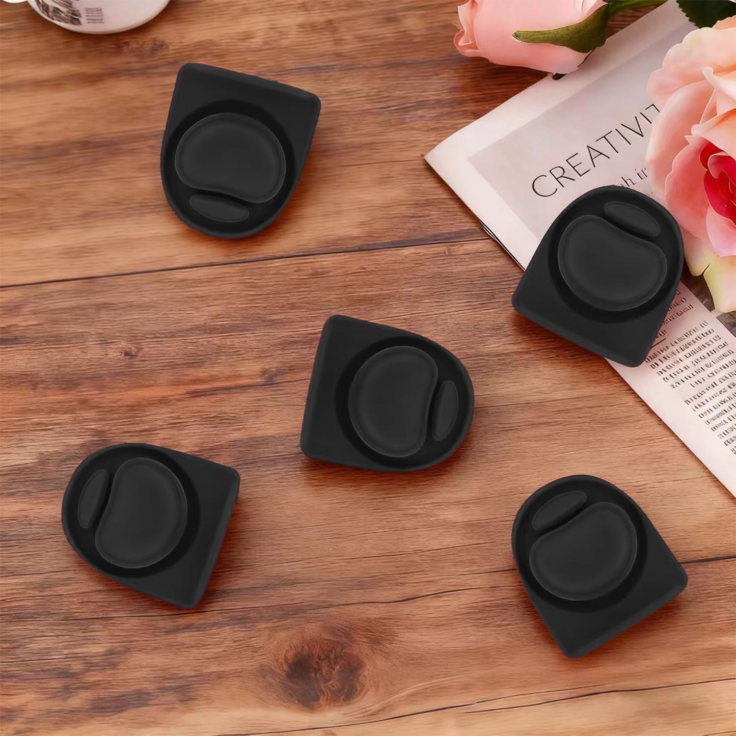 NebkDask 5pcs Replacement Stopper Compatible with Owala FreeSip 24oz 32oz, Water Bottle Top Lid Gasket for Owala 16/24/32/40oz Seal Bottle Cap Mouth Stopper Part Silicone Plug Accessories BPA-Free