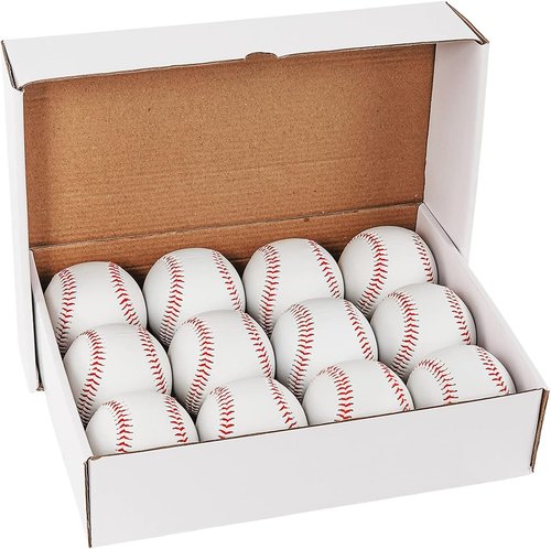 GKK Baseball 12-Pack Training Balls - 9-Inch Tee Ball Safety Baseballs for Youth & Adult Practice