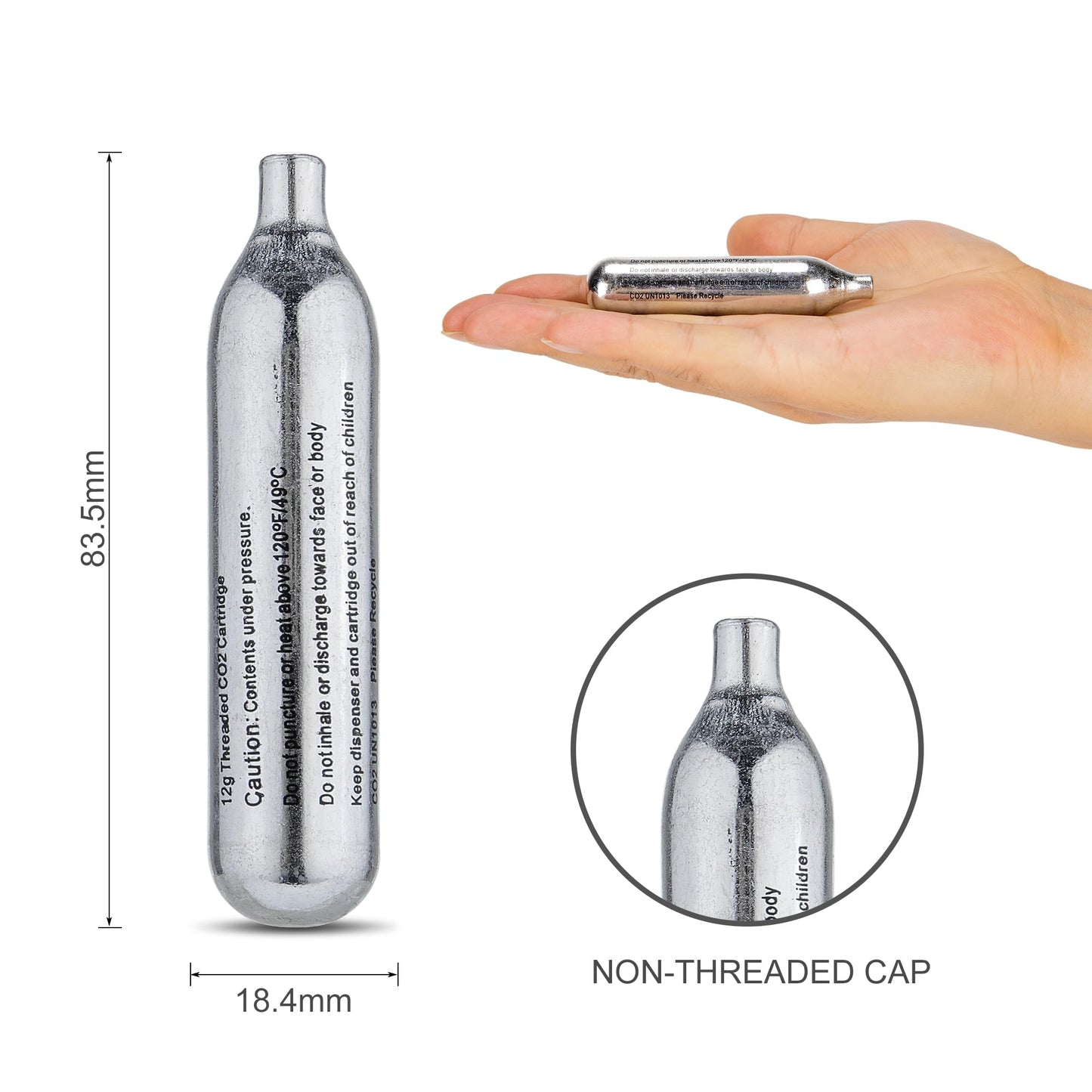 KONG MING CAR 8 Gram / 12 Gram CO2 Cartridges, Non-Threaded,High-Grade CO2 Cylinder CO2 Cartridges for Paintball Guns,Pellet Guns, BB Guns and Airsoft Guns (12G-10PCS)