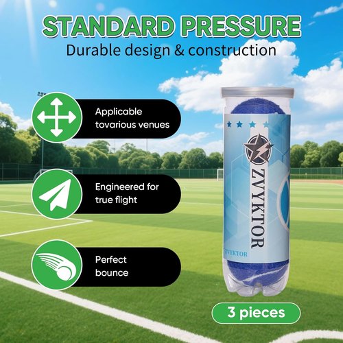 High-Visibility Tennis Balls by [Brand Name] - Durable 3/4 Pack for Training & Dog Exercise | Ideal for All Court Surfaces